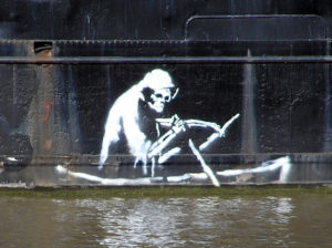 Banksy on the thekla arp 300x224 Purplefrog Property