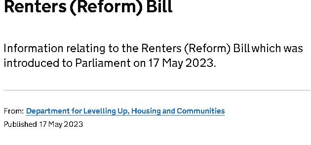 Renters Reform Bill - Implication for Student Accommodation